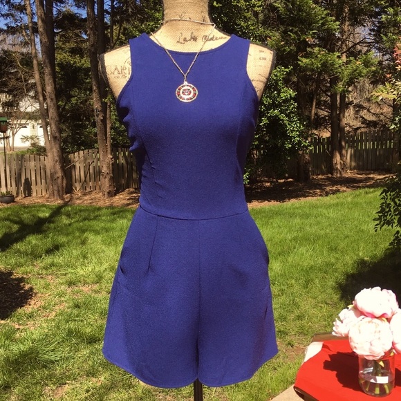 one clothing Other - Blue romper w/ pockets